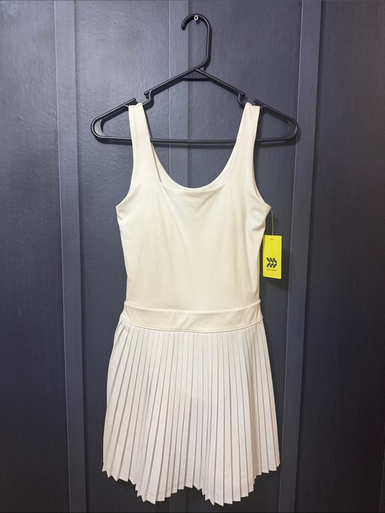all in motion Dresses & Skirts - all in motion White Pleated Tank Dress